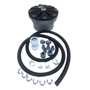 Dental amalgam separator for suction pumps