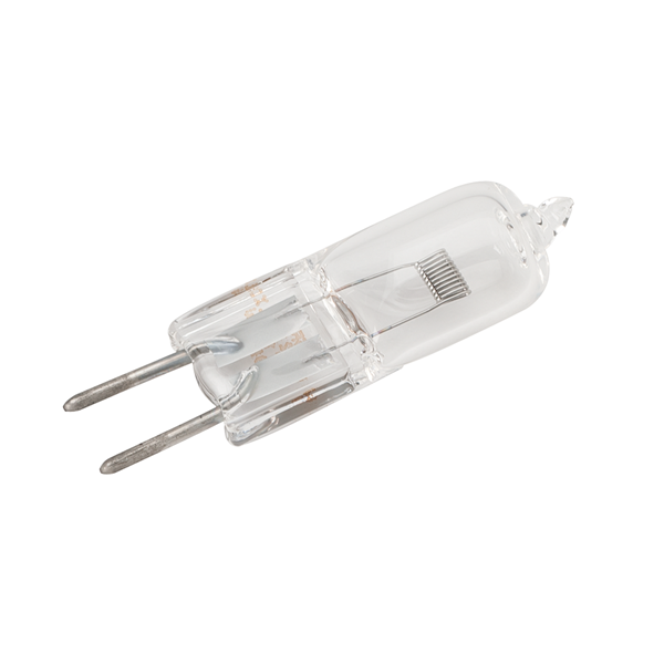 Clear halogen light bulb for dental operating light