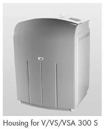 Gray housing for V/VS/VSA 300 S on a white background
