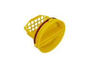 Yellow plastic basket filter by Durr Dental