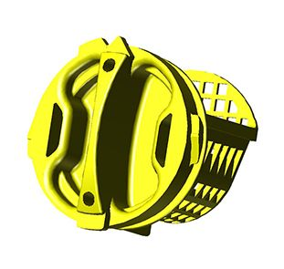 Yellow Durr Dental Suction Filter for Spittoon Valve