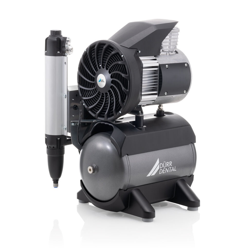 Durr dental tornado 1 air compressor with drying coulomb.