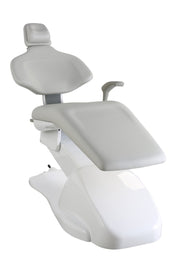 White dental examination chair on a white background