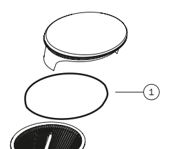 A-dec style  500/400/300 service kit Tri Vac Canister Cap o-ring (10 Pack) 030.035.02