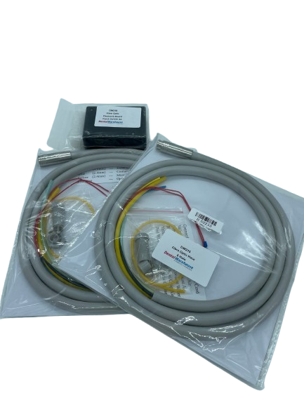 Fibre optic build in kit for two outlets