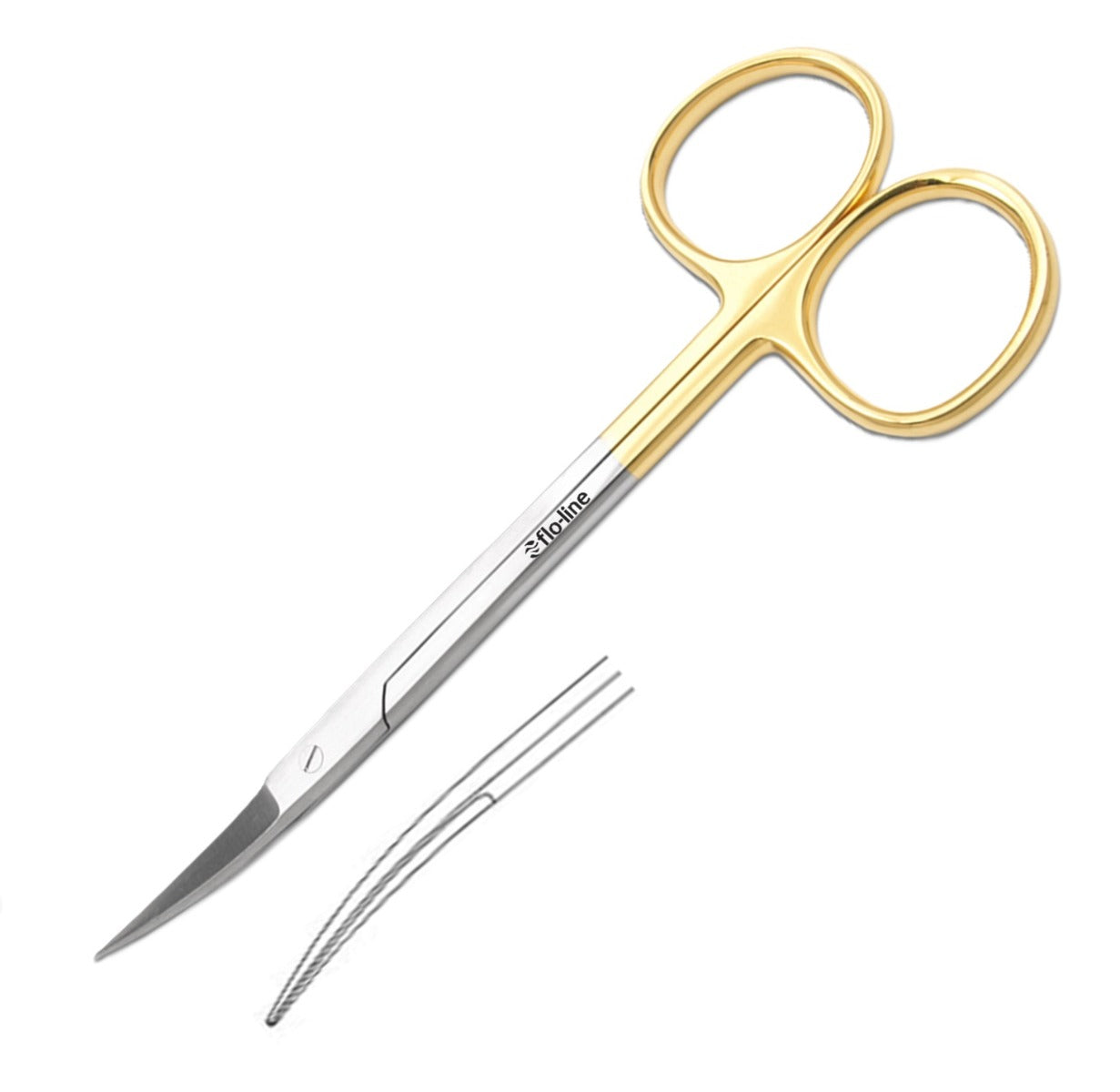 FLO-LINE Iris Scissors TC Curved 11.5CM