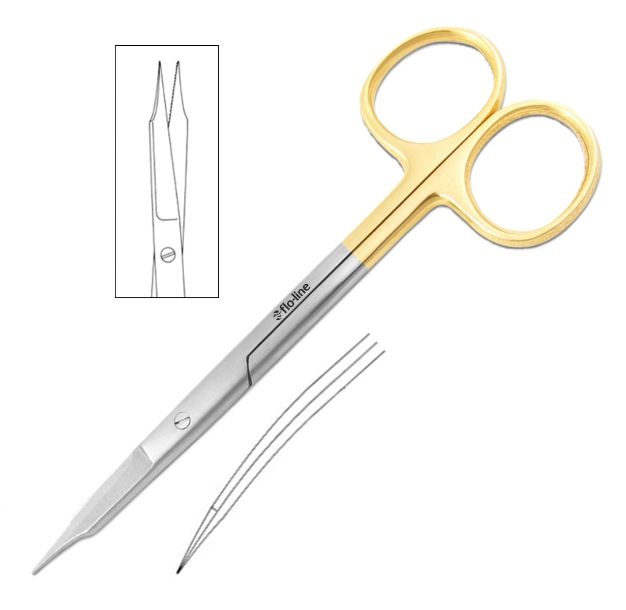 FLO-LINE Goldman-Fox Scissors TC 13CM