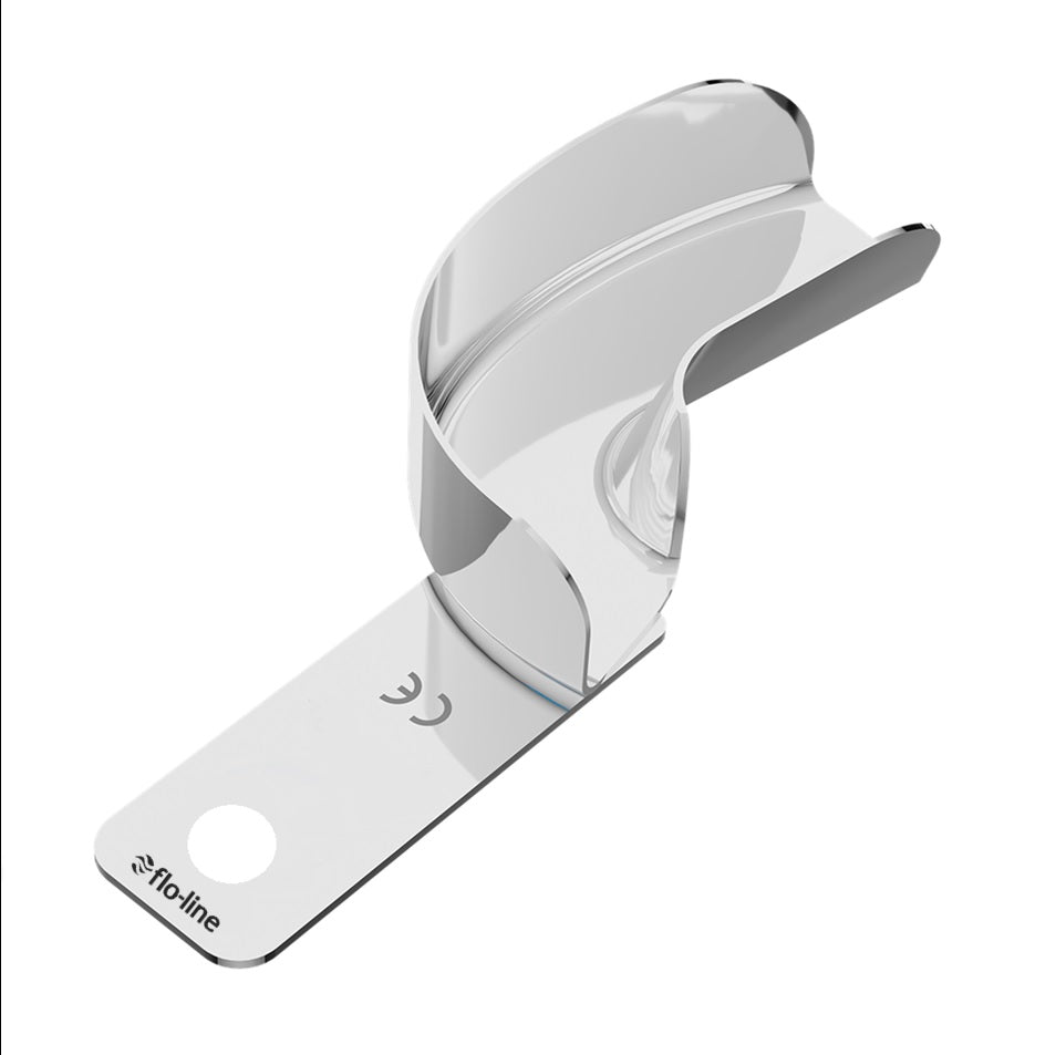 FLO-LINE Partial Impression Tray, Solid, Right