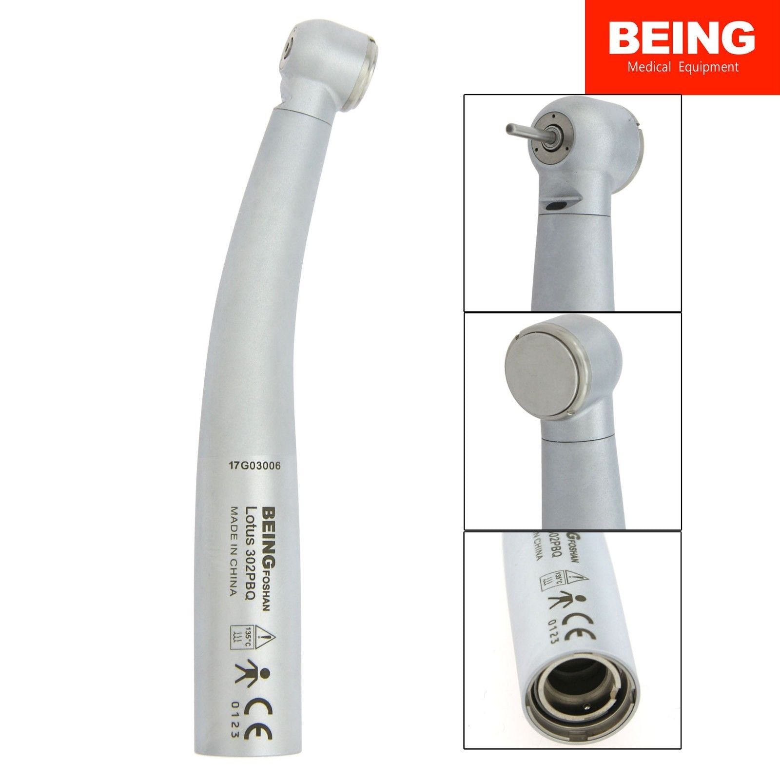 Being Lotus 302 PBQ Fibre Optic 'LED' High Speed Handpiece