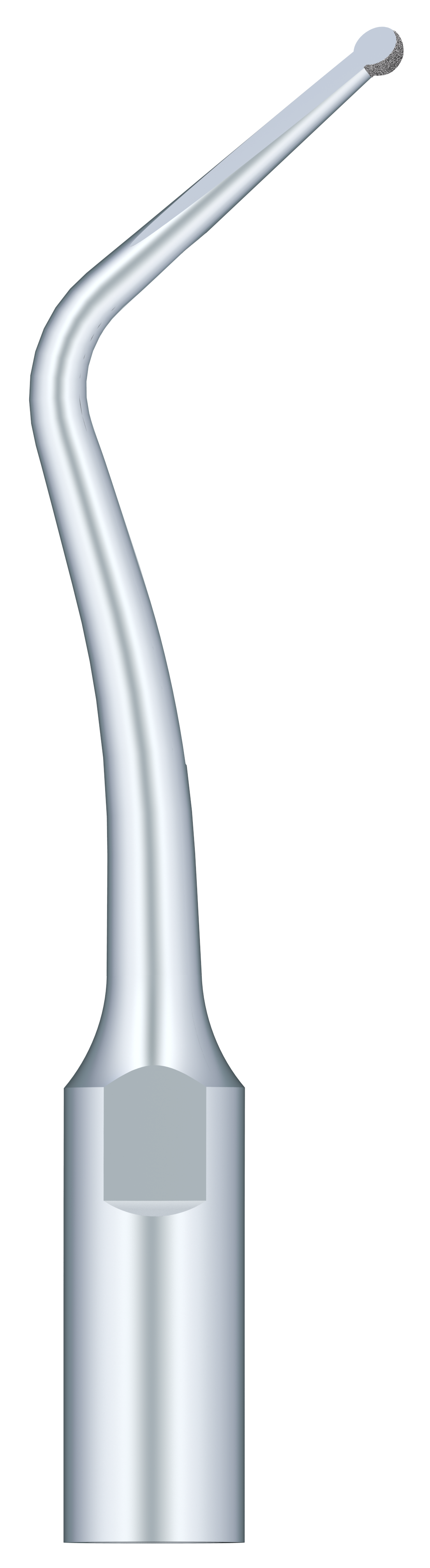 Half Ball Diamond Tip. Set 45° To The Left To Remove The Carious Teeth Without Damaging The Adjacent Teeth SBDL