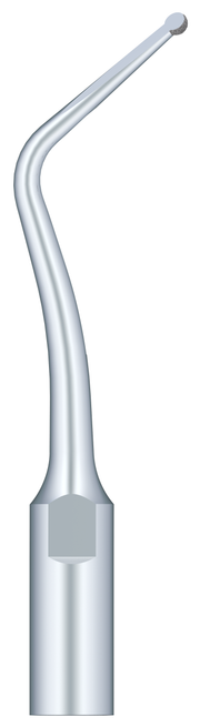 Half Ball Diamond Tip. Set 45° To The Left To Remove The Carious Teeth Without Damaging The Adjacent Teeth SBDL