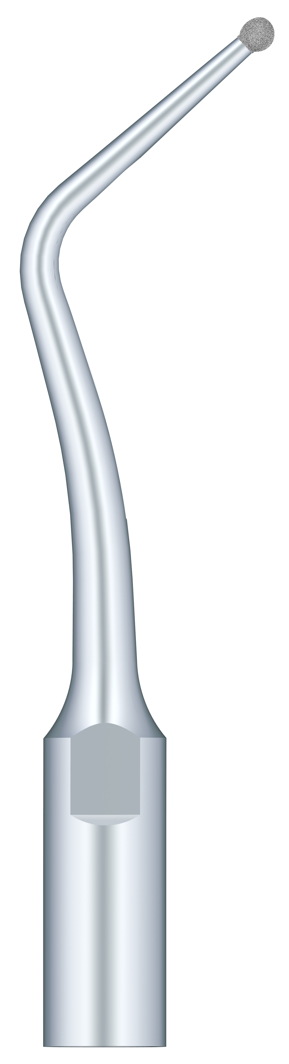 Half Ball Diamond Tip. Set 45° To The Right To Remove The Carious Teeth Without Damaging The Adjacent Teeth SBDR