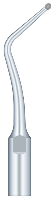 Half Ball Diamond Tip. Set 45° To The Right To Remove The Carious Teeth Without Damaging The Adjacent Teeth SBDR