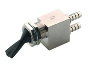 2-Way Momentary Rear Ported  Black Toggle Valve DCI 7168